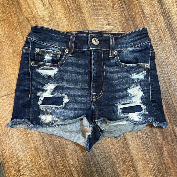 American Eagle Outfitters Pants - American Eagle 00 Hi-Rise Shortie Cutoff Jean Denim Shorts